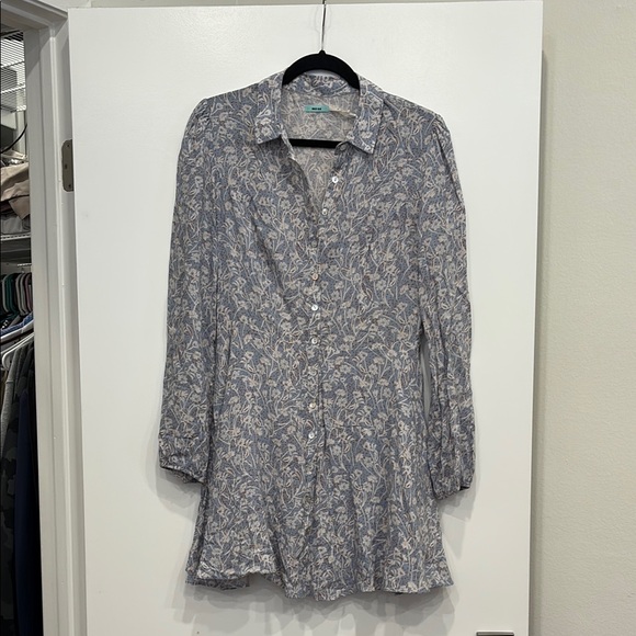 Kimchi Blue Sabrina Floral Mini Shirt Dress - Size 10 - EUC - Picture 2 of 8